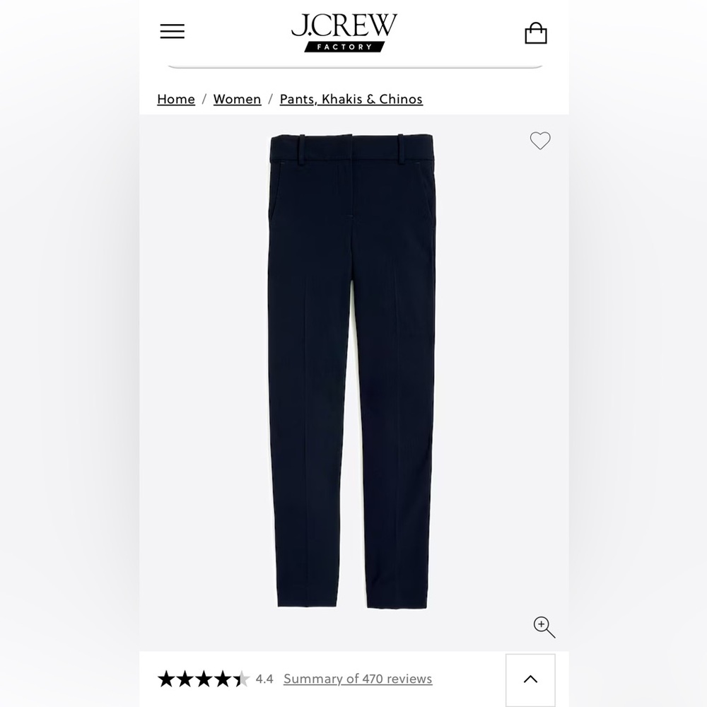 JCrew Factory cropped dress pants